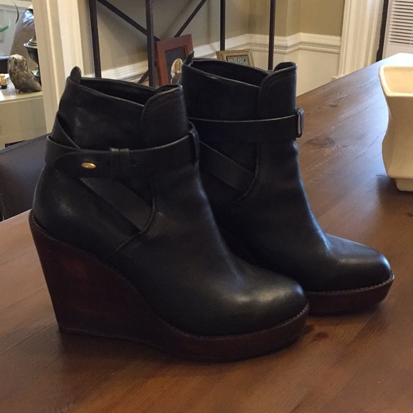 Rag Bone Emery Wedge Ankle Boots 